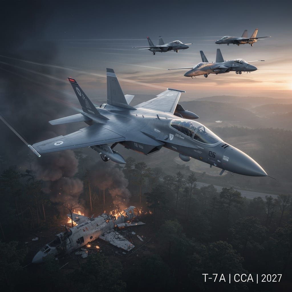 T-38 Crash in Alabama Accelerates Shift to T-7A Red Hawk and Drone Swarm Combat