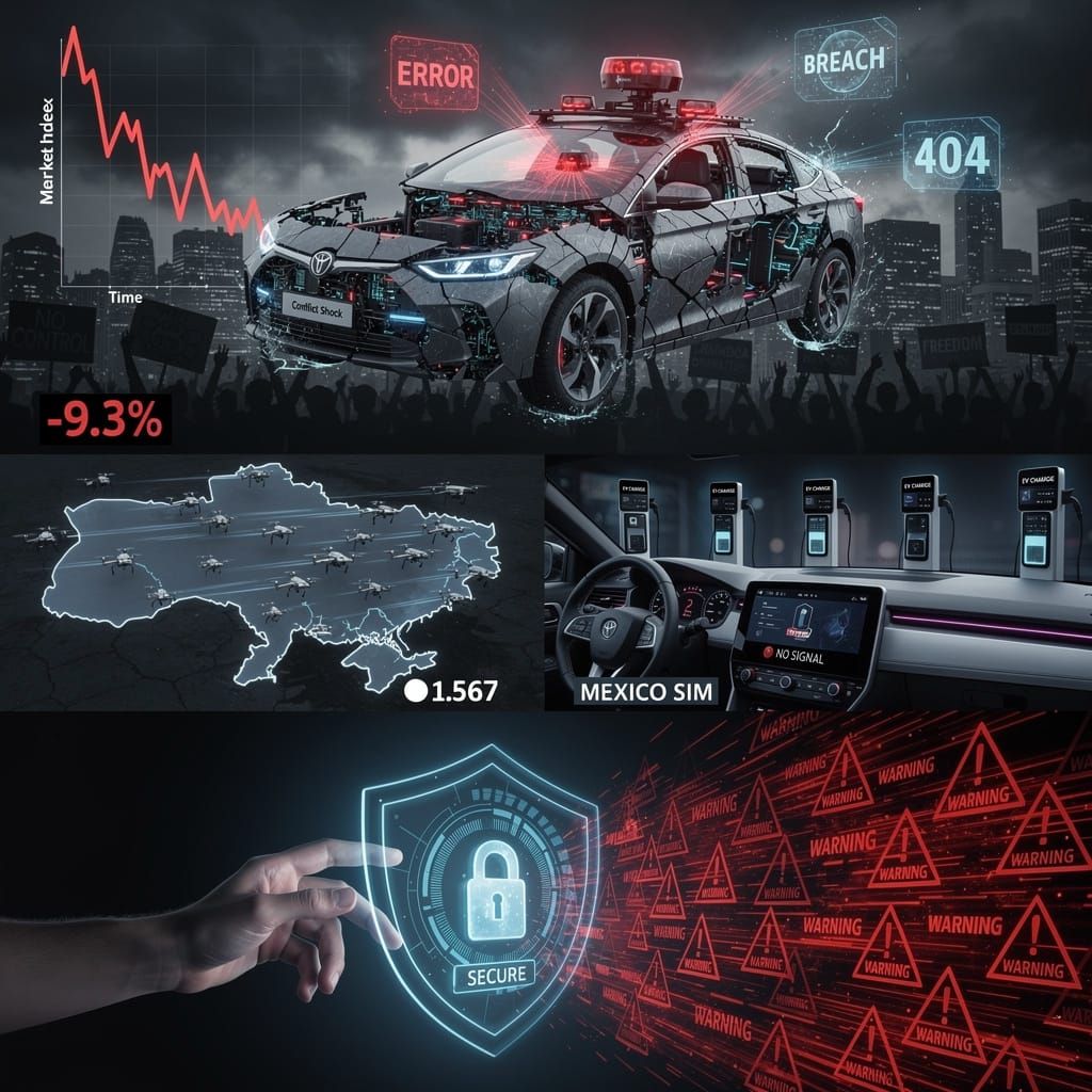 9.3% Market Crash: How a Drone Attack on Ukraine Exposed AV Cybersecurity as the New Economic Risk