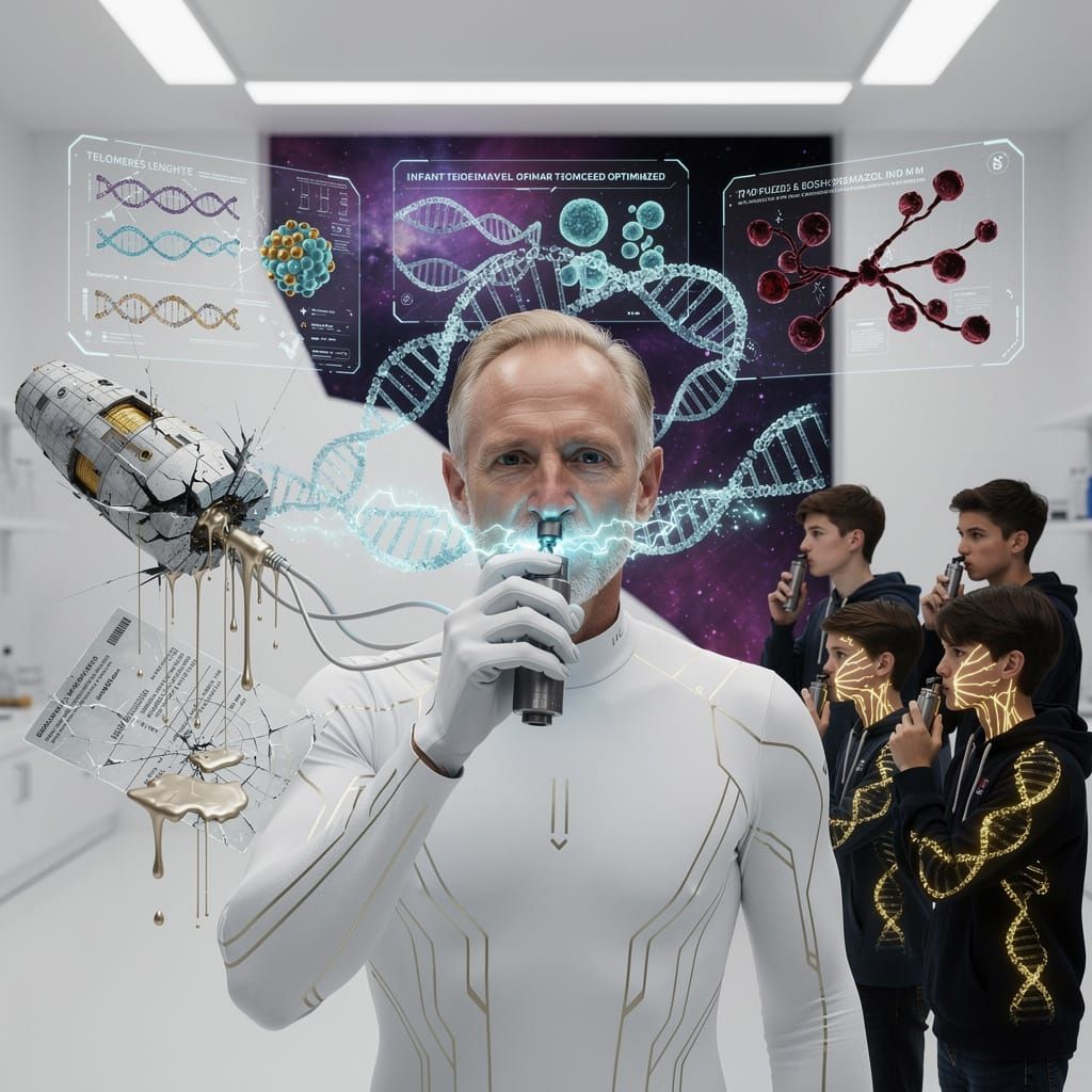 Nasal Spray Reprograms DNA: Billionaire Bio-Hackathon Sparks Immortality Race