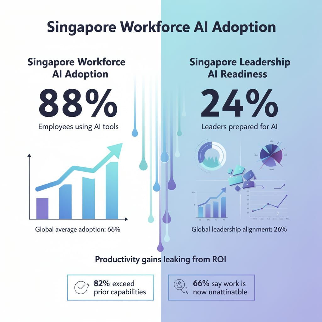 88% AI Adoption, 24% Leadership Readiness: Singapore's Transformation Paradox