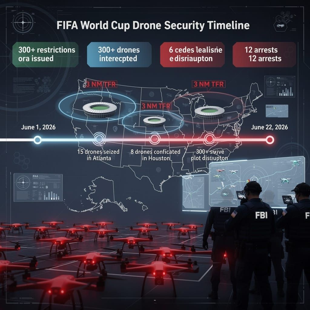300+ Drones Intercepted: FBI Disrupts World Cup Security Breaches in US
