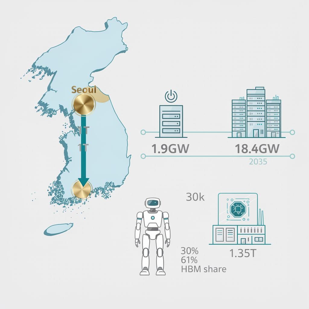 $1 Trillion AI Pivot: South Korea Targets Hardware Autonomy and 18.4GW Capacity