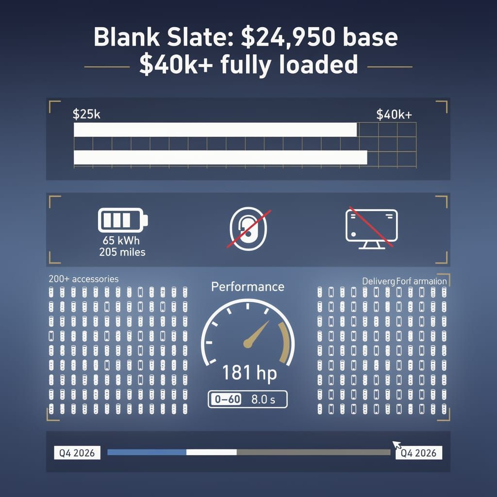 $24,950 Starting Price: Slate Auto's Modular EV Gamble in Indiana