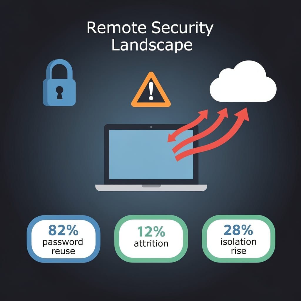 82% Password Reuse, 5-Month AWS Key Exposure, 12% Attrition: Remote Work Security Is a Welcome Mat — Anthony Spadafora Can Only Duct-Tape So Much
