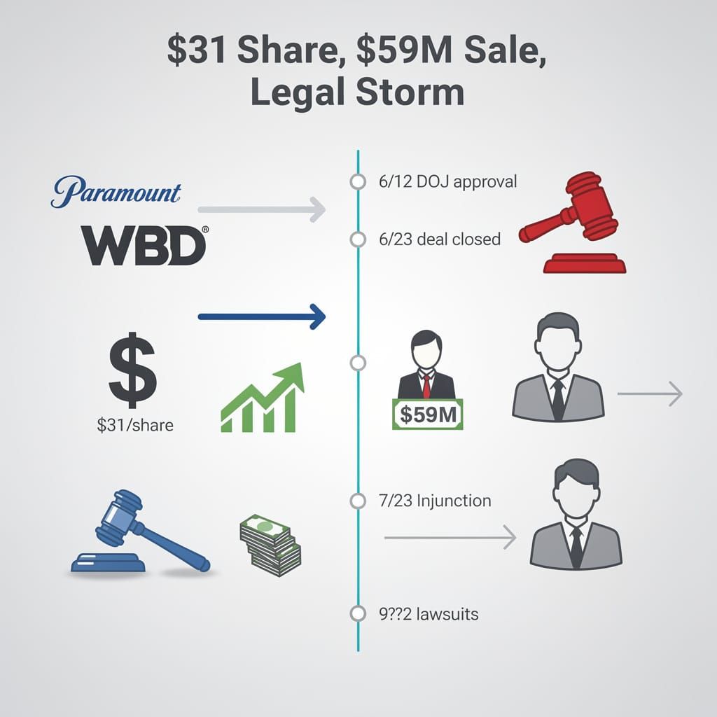 $111 Billion Merger, Zero Legal Safety: How Paramount Bought WBD Before the Lawsuits Landed