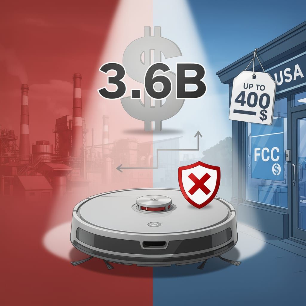 $3.6B Frozen: FCC Blocks Chinese Robot Vacuums as Surveillance Assets