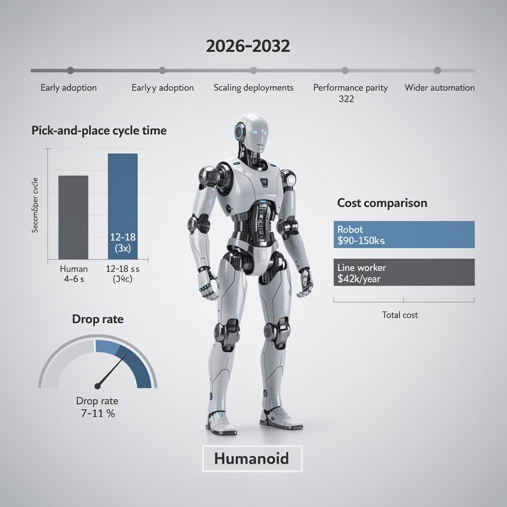 3× Slower, 11% Drop Rate: Humanoid Robots Still Can't Match a $42K Factory Worker
