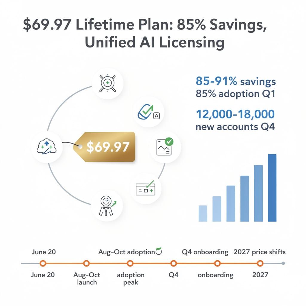 $69.97 Lifetime Plan Slashes Enterprise AI Costs 91% — Subscription Model Under Siege