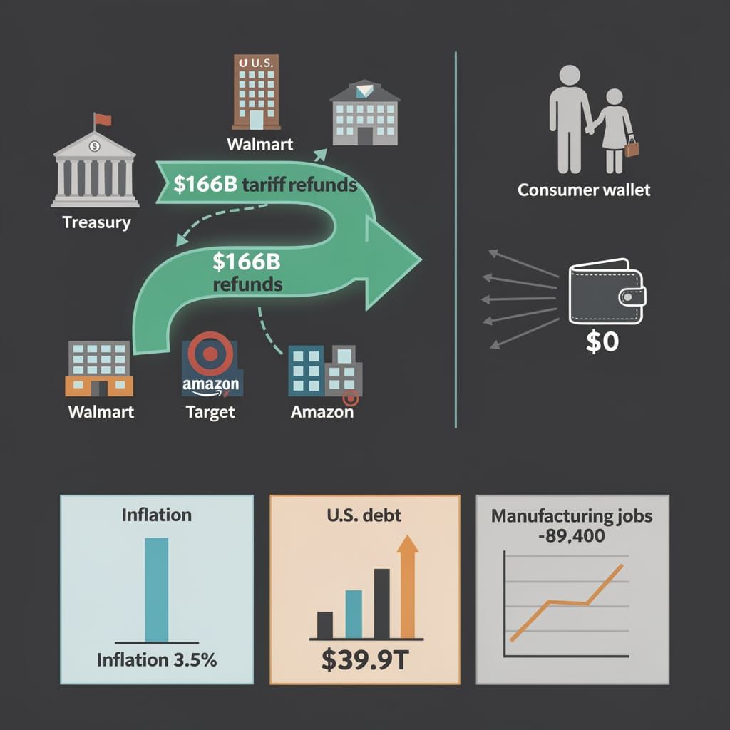 $166B Tariff Refund: Corporations Get Paid, Consumers Get the Bill