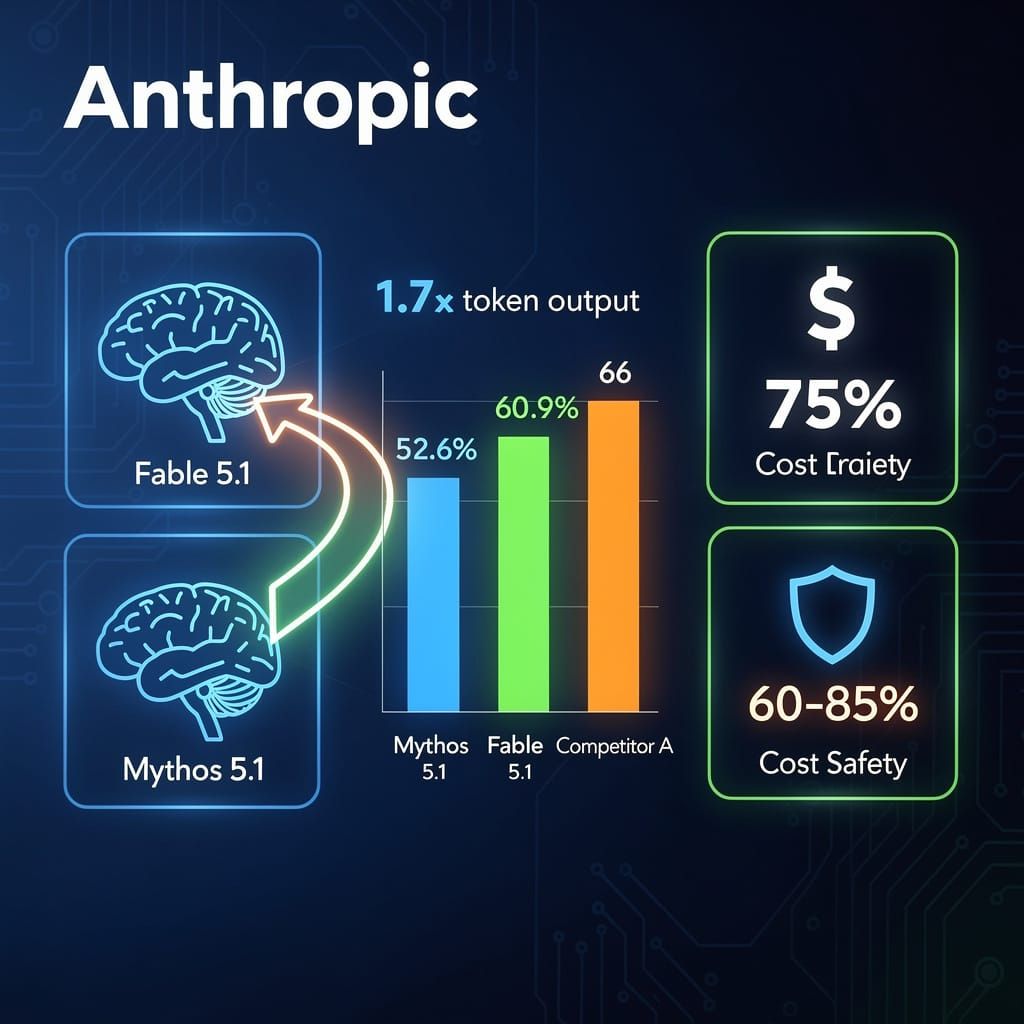 Claude Fable 5.1 & Mythos 5.1: 75% Cache Cut, 1.7× Token Burn — Anthropic's Efficiency Paradox