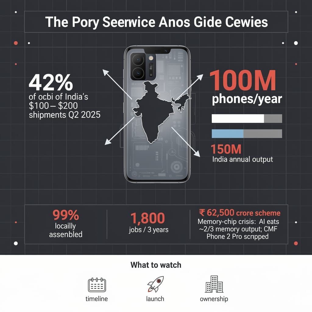 CMF becomes majority Indian-owned, targets 100 million phones a year