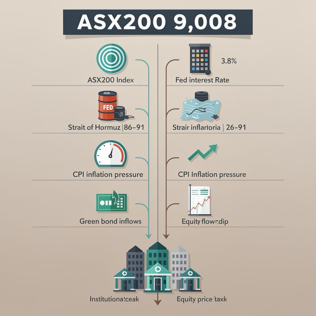 📉 ASX200 Slips to 9,008 as Markets Ignore Another Warning