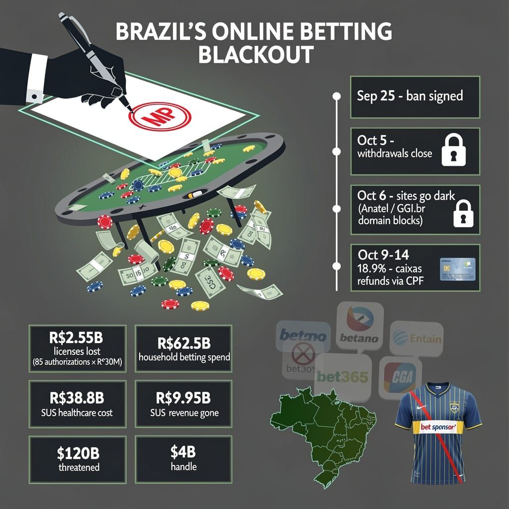 Brazil bans fixed-odds betting nationwide