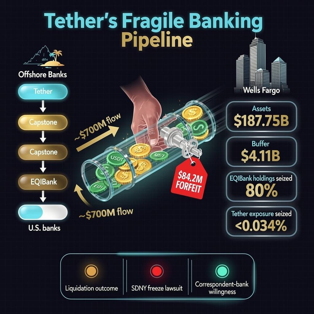 A Stablecoin's Hidden Banking Spine Faces a Forfeiture Test