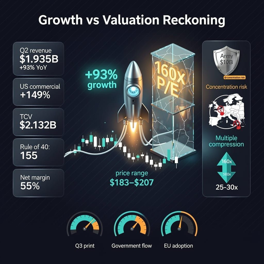 Palantir's growth vs. its multiple: a reckoning