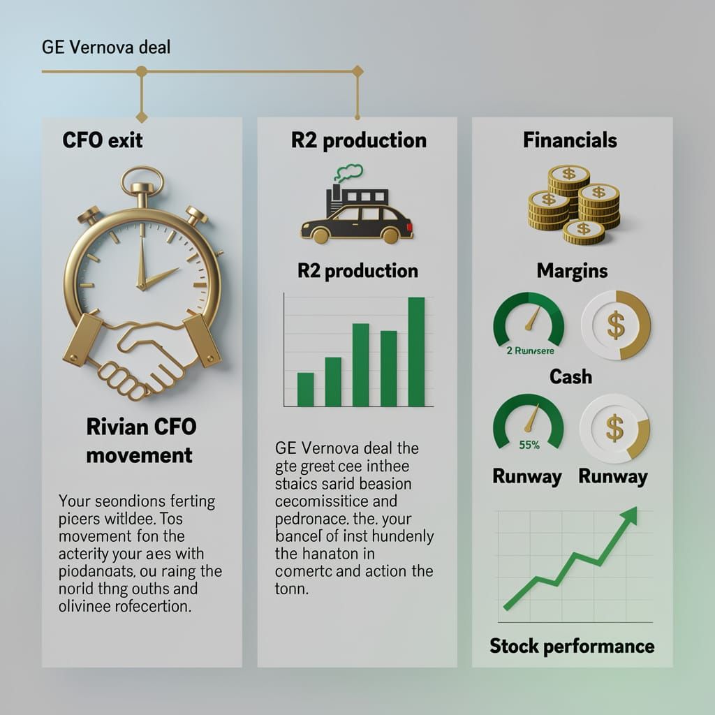 🚀 Rivian CFO Exits for GE Vernova as Stock Down 78%