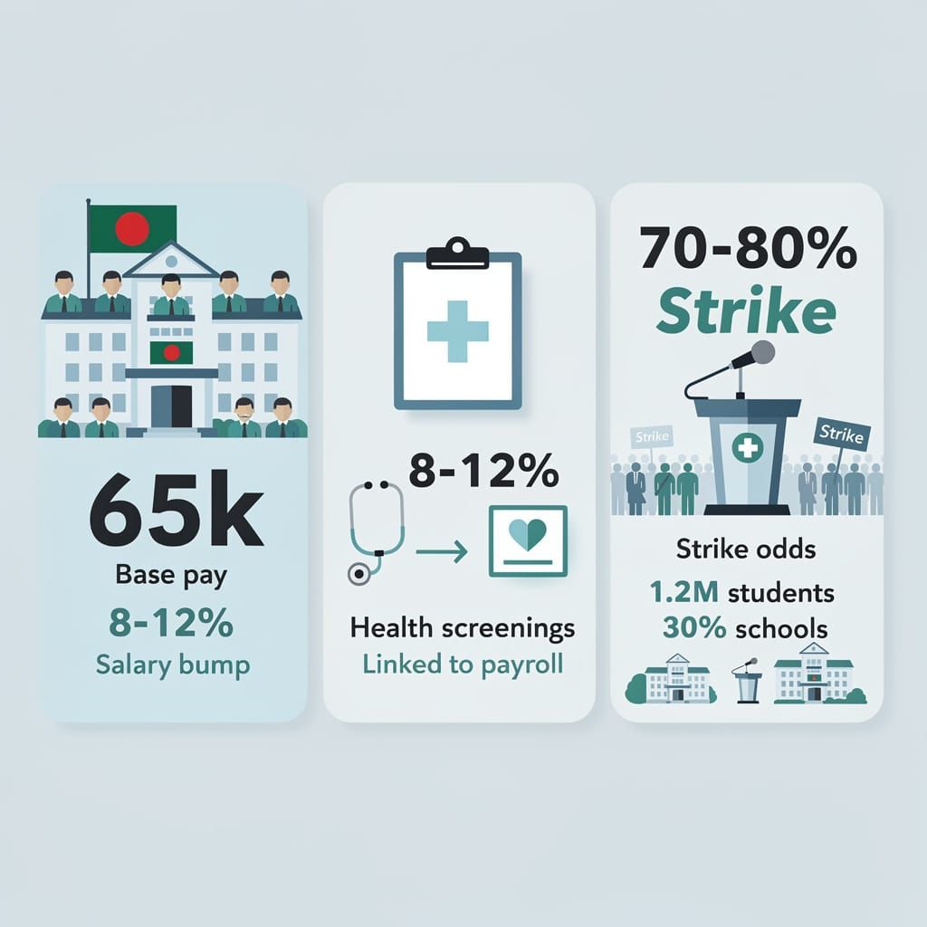 Bangladesh Pay Scale Deal: Teachers Gain 8–12% but Lose School Governance — 1.2M Students at Risk