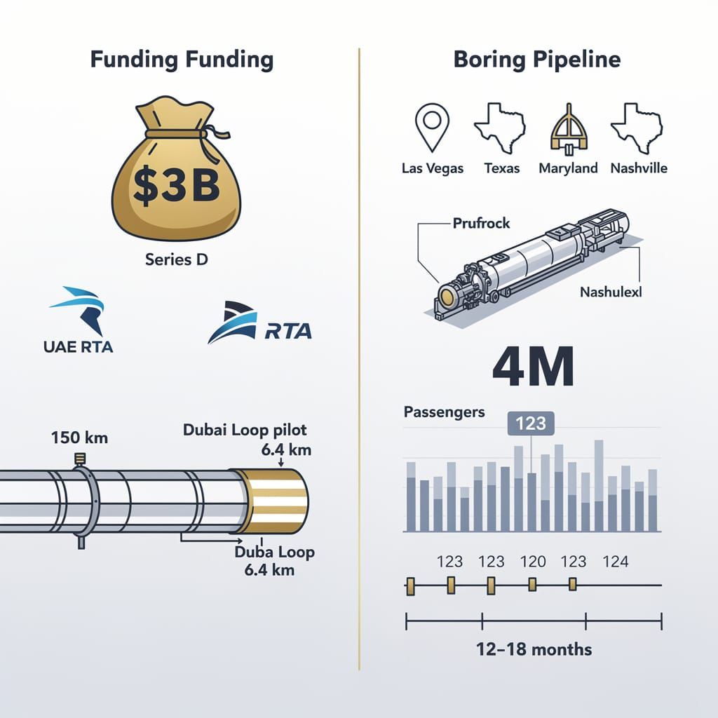 🚇 The Boring Company Raises $3B at $23B Valuation