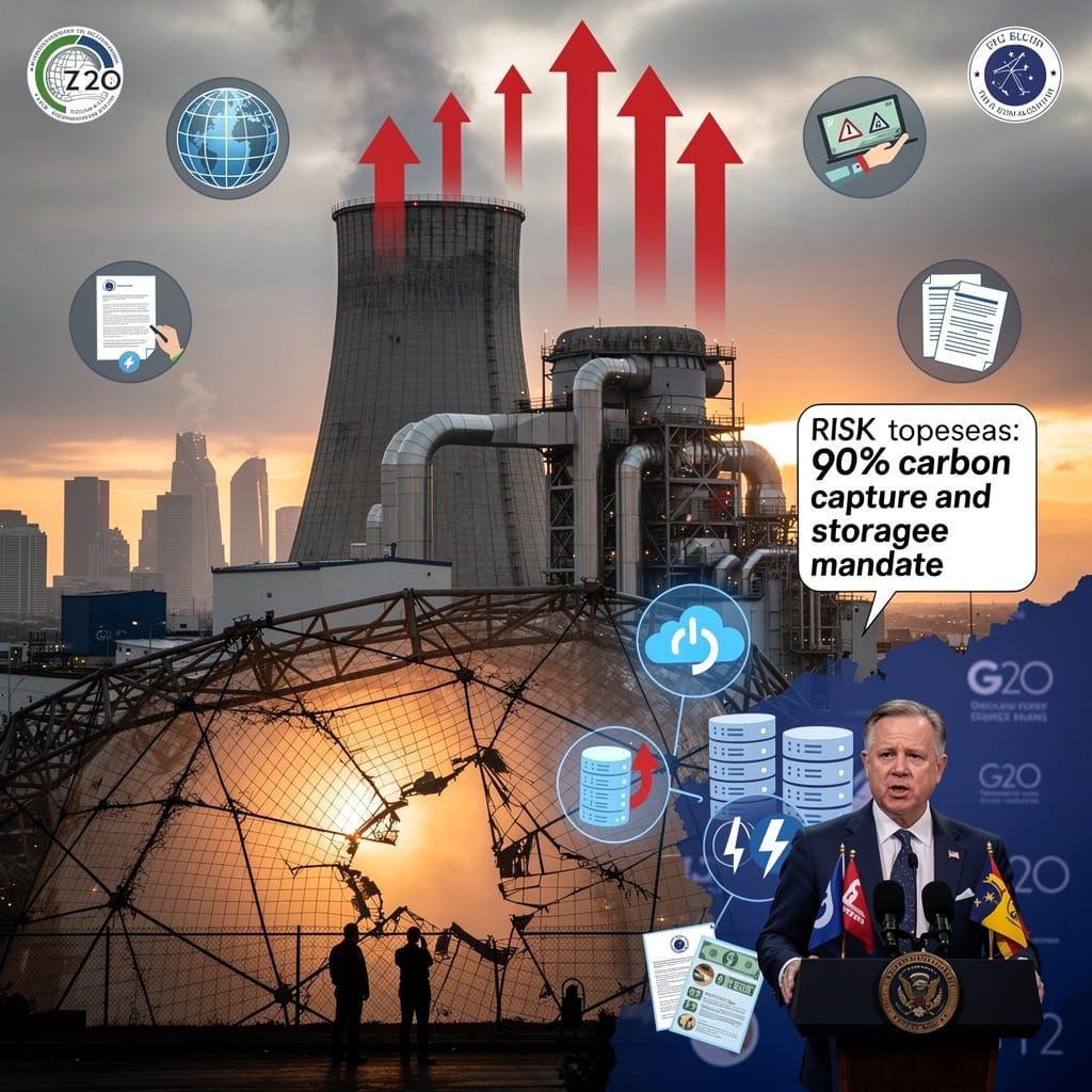 ⚡ EPA Repeals Power-Plant CO₂ Limits, Dropping 90% Capture Rule