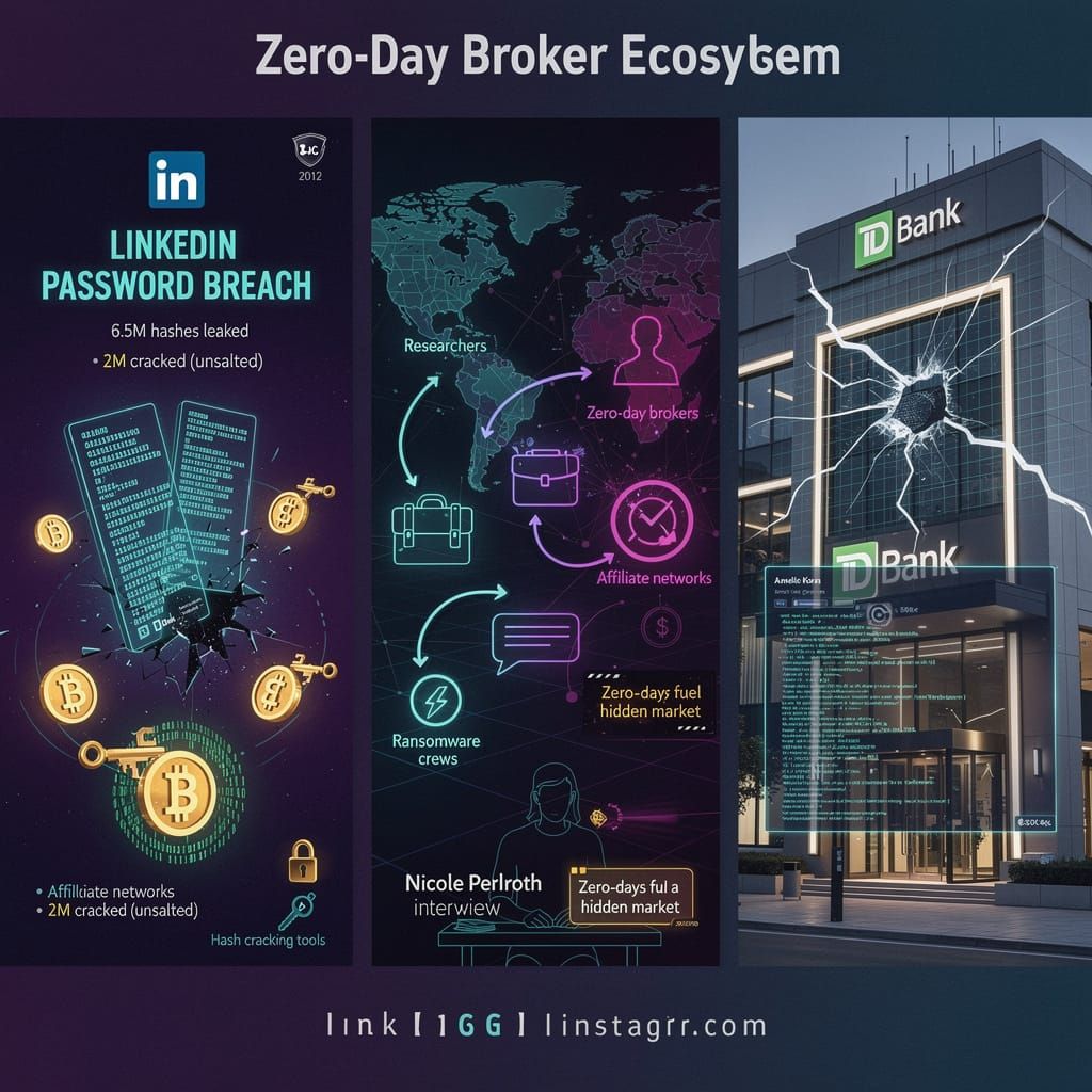 🔐 New Bank Intrusion and TD Breach Revive Stolen LinkedIn Credential Risk