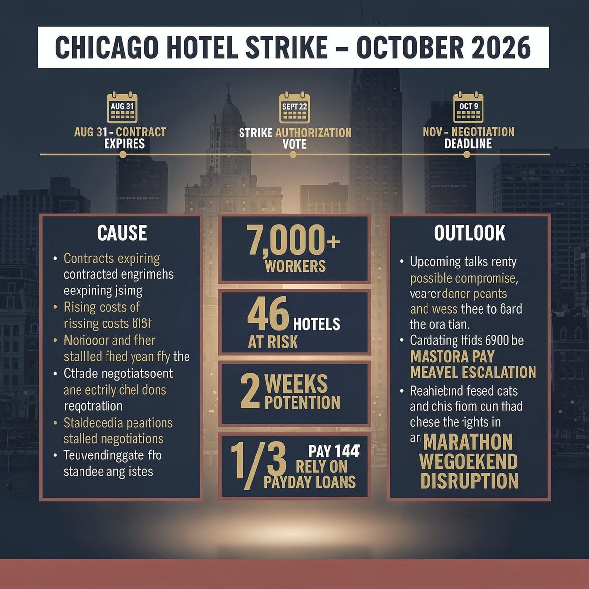 Chicago hotel strike enters week three as expansion looms