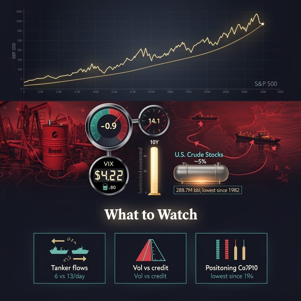 Index records mask war-driven oil and rates stress