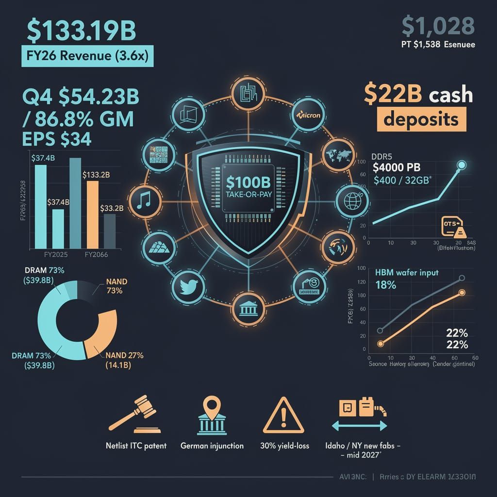 Micron's $100B Contracts Reshape Memory Economics—and Its Risks