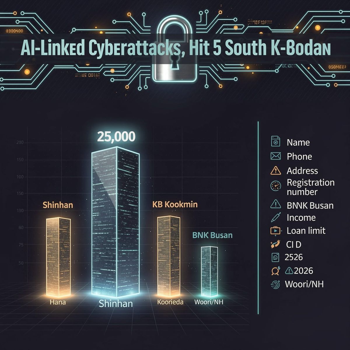 AI-linked attacks hit five South Korean banks; Shinhan confirms widest data exposure