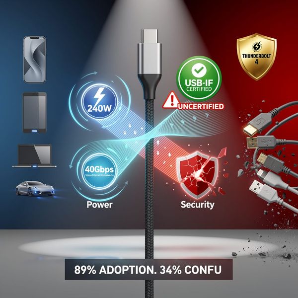 89% of Smartphones Use USB-C — But 34% of Users Get Charging, Not Data
