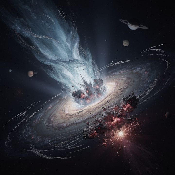 💥 Cosmic Wind Shuts Down Early Universe: First Galaxies Die in <200M Years