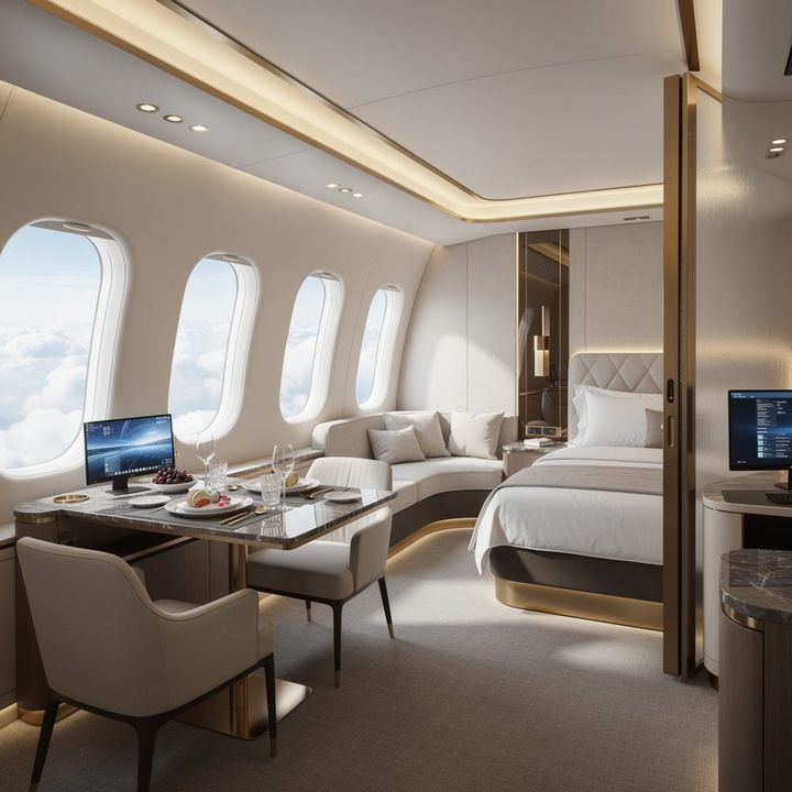$40K Suite, Zero Seats: Airbus' Master Cabin Replaces 16 Economy Fares