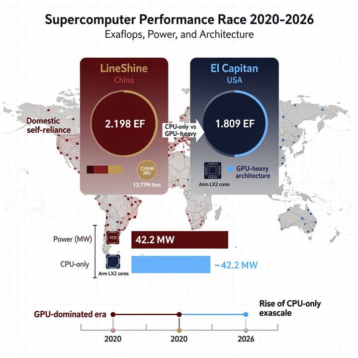 2.198 Exaflops: LineShine Supercomputer in China Claims Global Leadership via CPU-Only Architecture
