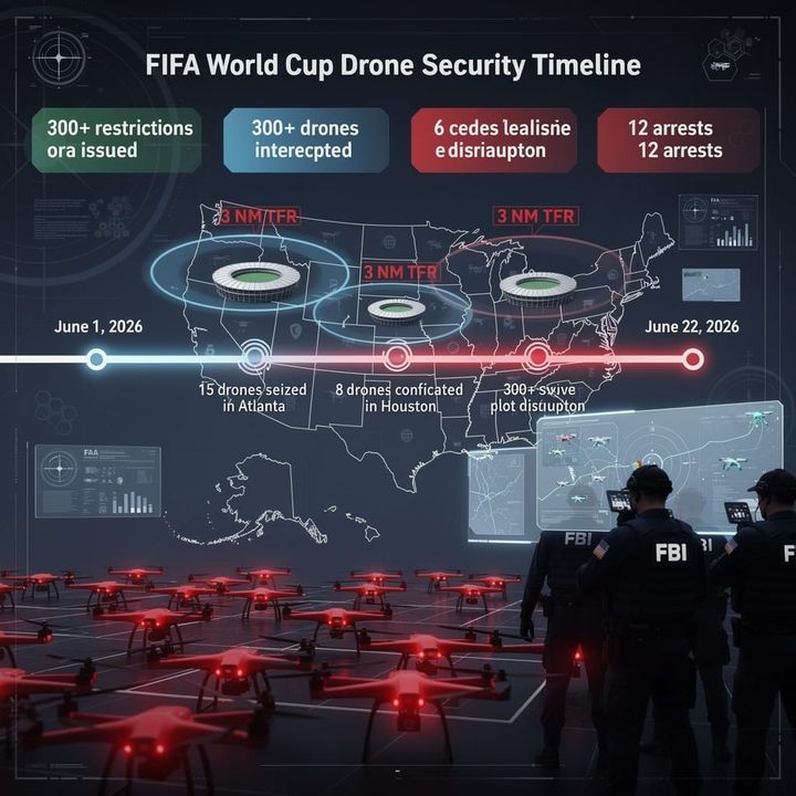 300+ Drones Intercepted: FBI Disrupts World Cup Security Breaches in US