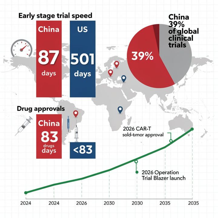 China Beats US Drug Approval Rate—87 Days vs 501: Can Operation Trial Blazer Close the Gap?
