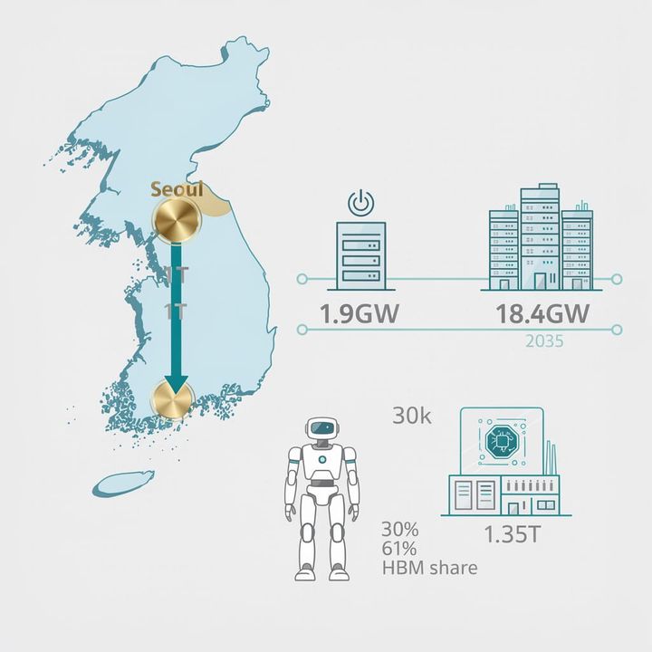 $1 Trillion AI Pivot: South Korea Targets Hardware Autonomy and 18.4GW Capacity