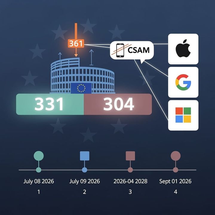 331 Votes: EU Fast-Tracks Chat Control 1.0 Surveillance Risk