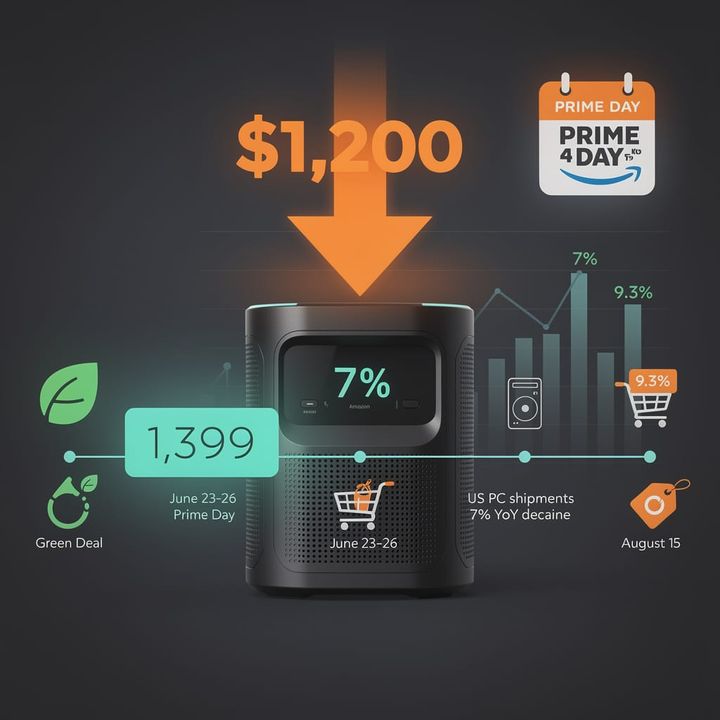 $1,200 Price Cut: EcoFlow Risks Margins to Hijack Amazon Prime Day US