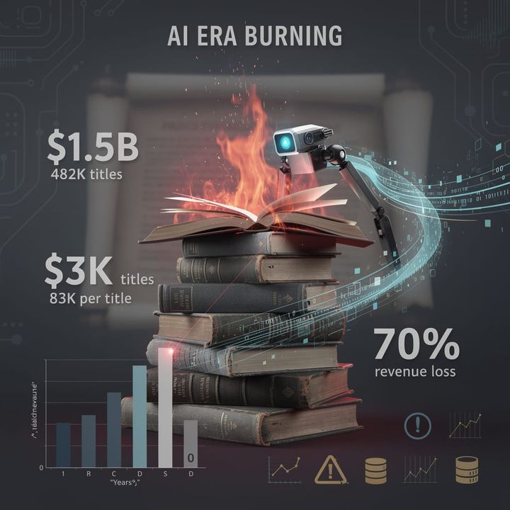 $1.5B Settlement, 482K Books Destroyed: AI's Great Book Burning