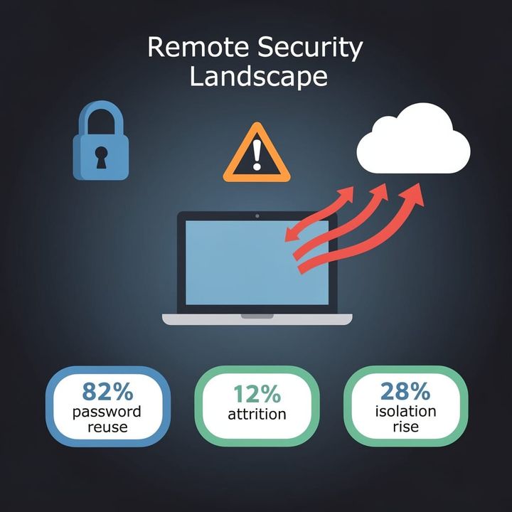 82% Password Reuse, 5-Month AWS Key Exposure, 12% Attrition: Remote Work Security Is a Welcome Mat — Anthony Spadafora Can Only Duct-Tape So Much