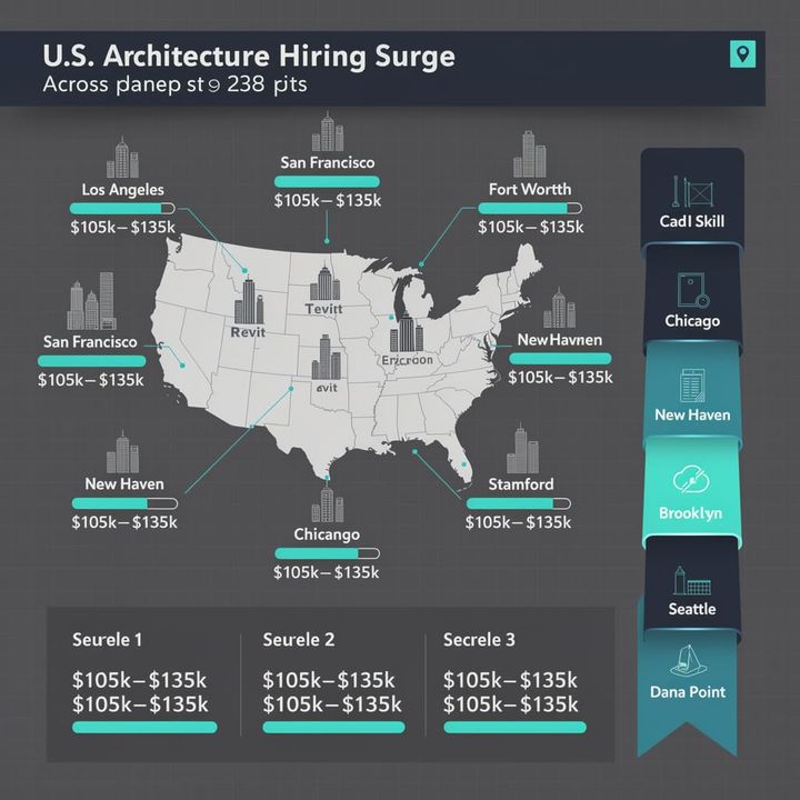 123,000 Architects, 14% Retiring — Firms in 9 US Cities Race to Fill Roles Before Q4