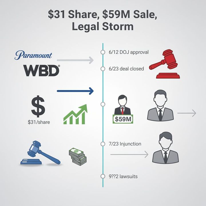 $111 Billion Merger, Zero Legal Safety: How Paramount Bought WBD Before the Lawsuits Landed