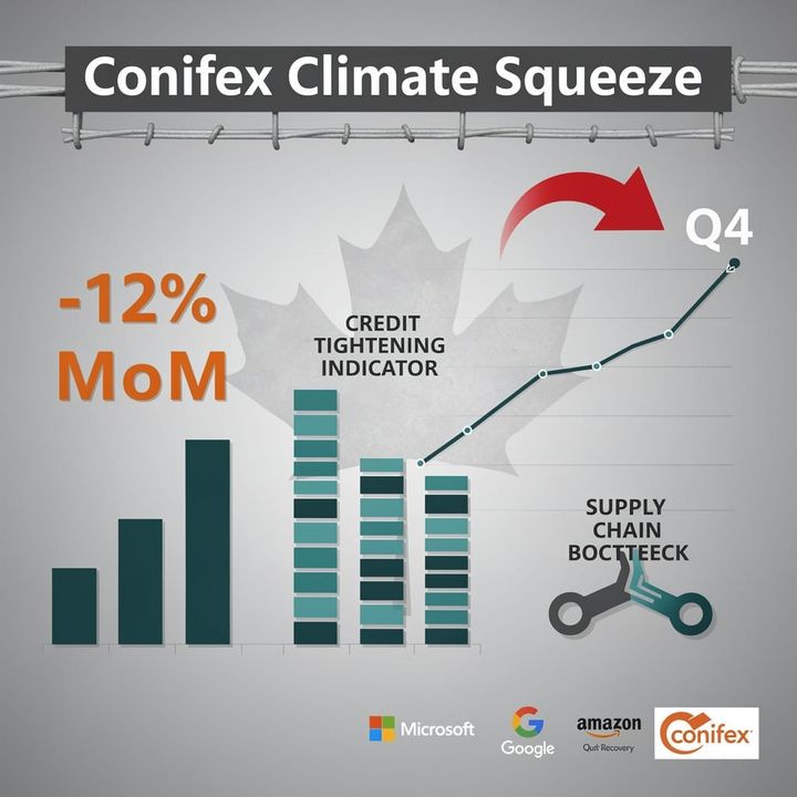 –12% Gas Lag, Energy Chaos: Conifex Squeezed as Big Tech Emissions Surge