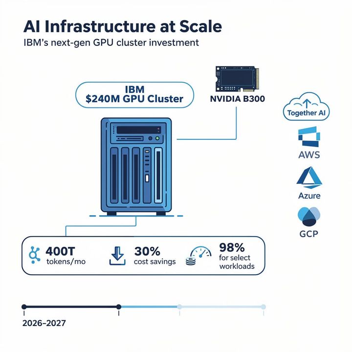 $240M IBM-Together AI Cluster: Open-Source Inference at 400 Trillion Tokens/Month
