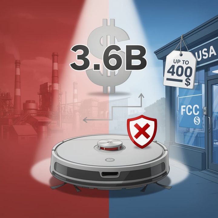 $3.6B Frozen: FCC Blocks Chinese Robot Vacuums as Surveillance Assets
