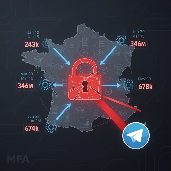 678K Tax Profiles, 346M Education Records Leaked: France's MFA Was Off