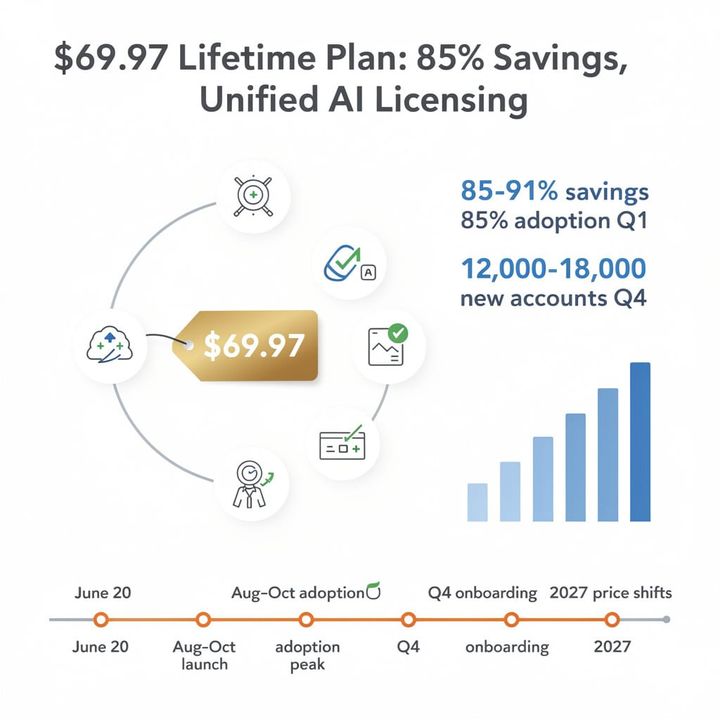 $69.97 Lifetime Plan Slashes Enterprise AI Costs 91% — Subscription Model Under Siege