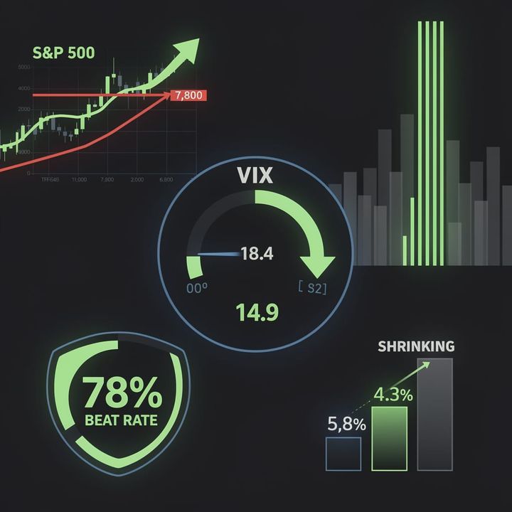 S&P 500 3.4% Swing, 78% Beat Rate, Zero Guidance Change — Wall Street's Quarterly Earnings Theater