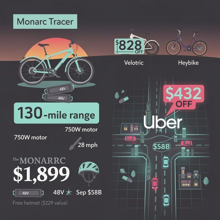 $1,899 E-Bike With Free $229 Helmet: Monarc's Urban Commuter or Still Just Two Wheels of Embarrassment?