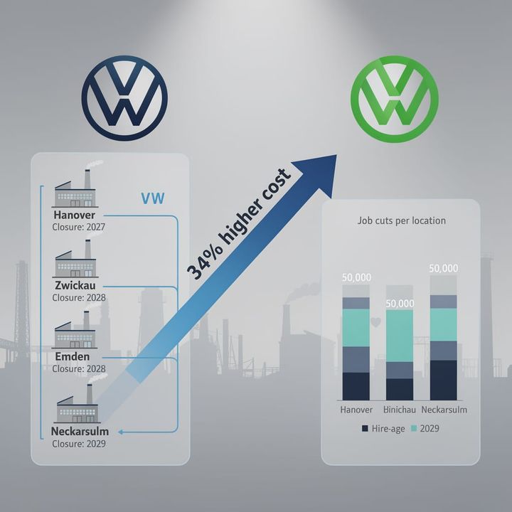 50,000 Job Cuts at Volkswagen: German Auto Giant Collapses Under Chinese EV Pressure