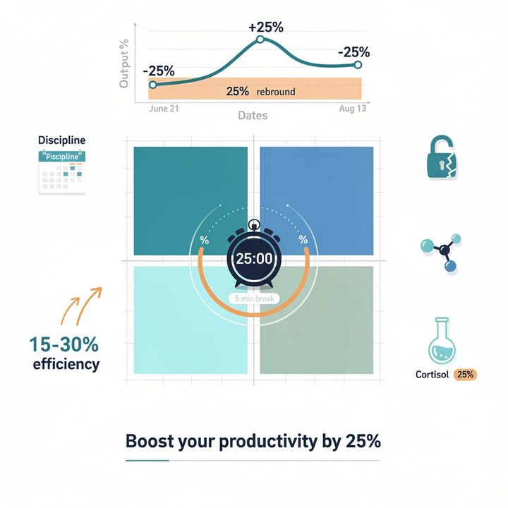 30% Productivity Gain Vanishes in 3 Days: Study Finds Discipline Breaks Time-Management Tools